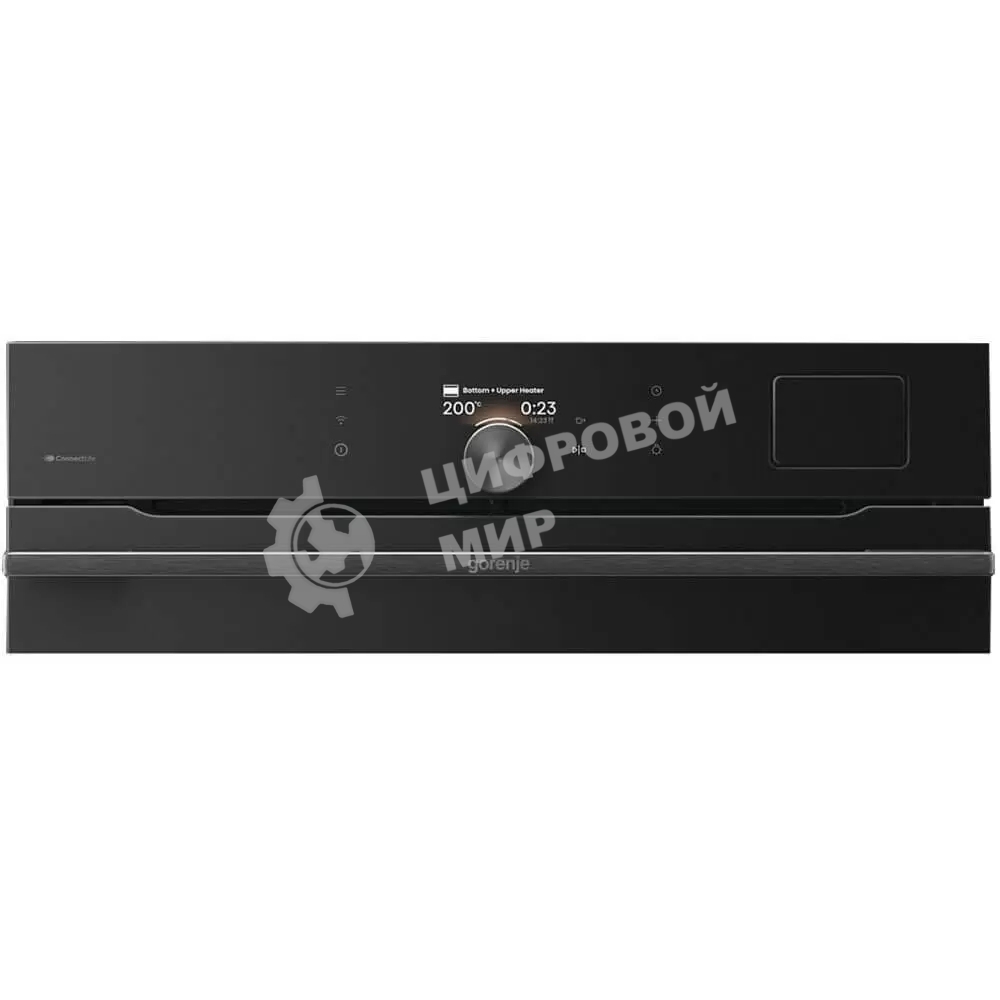 Духовой шкаф Gorenje BSA6138B, 77 л, макс. температура 300 градусов, комбинированное управление, TFT-дисплей, SteamAssist PRO, Wi-Fi, динамическая система охлаждения, быстрый нагрев, энергоэффективность А+, черный