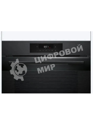 Духовой шкаф электрический Bosch HJG852YT0T Serie 6, 60 см, 66 л, черный матовый,сенсорное управление, 8 режимов+AutoPilot 30(30 автоматических программ), LCD-дисплей, галогенное освещение, самоочистка EcoClean,Soft Open and Soft Close door,телескопические направляющие на 2 уровнях
