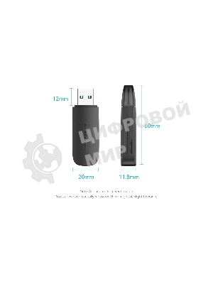 Кард-ридер Vention CLGB0/черный/SD,SDHC,SDXC,TF,micro-SD,micro-SDXC,miсro-SDHC/USB 3.0/пластик