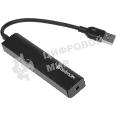 USB-концентратор Defender Quadro Express, USB 3.0, USB 4 порта, USB