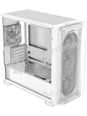 Корпус ASUS A23 Plus White, Mini-Tower, белый, 4 x 120 мм