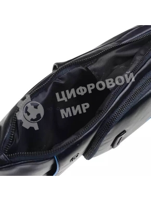 Рюкзак слинг Piquadro Blue Square Revamp CA5577B2V/BLU, кожа, синий