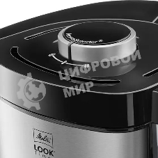 Кофеварка капельная Melitta Look V Therm Timer Black Filter черный/нержавеющая сталь, исп. кофе - молотый, 1.25 л, 1000 Вт