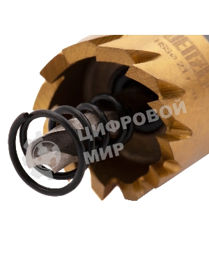 Коронка по металлу Denzel HSS, 21 мм, нитридтитановое покрытие