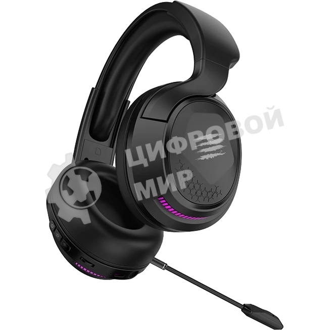 Гарнитура беспроводная игровая Mad Catz P.I.L.O.T. PRO черные (Bluetooth, 2.4 гГц, 3.5 мм jack, RGB подсветка, 50 мм, 930 мА·ч)