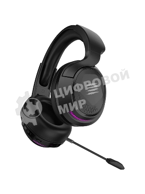 Гарнитура беспроводная игровая Mad Catz P.I.L.O.T. PRO черные (Bluetooth, 2.4 гГц, 3.5 мм jack, RGB подсветка, 50 мм, 930 мА·ч)