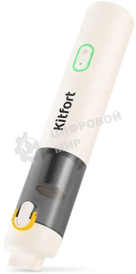 Пылесос ручной Kitfort КТ-5199 белый/серый, 90 Вт, уборка сухая, пылесборник контейнер 0.1 л