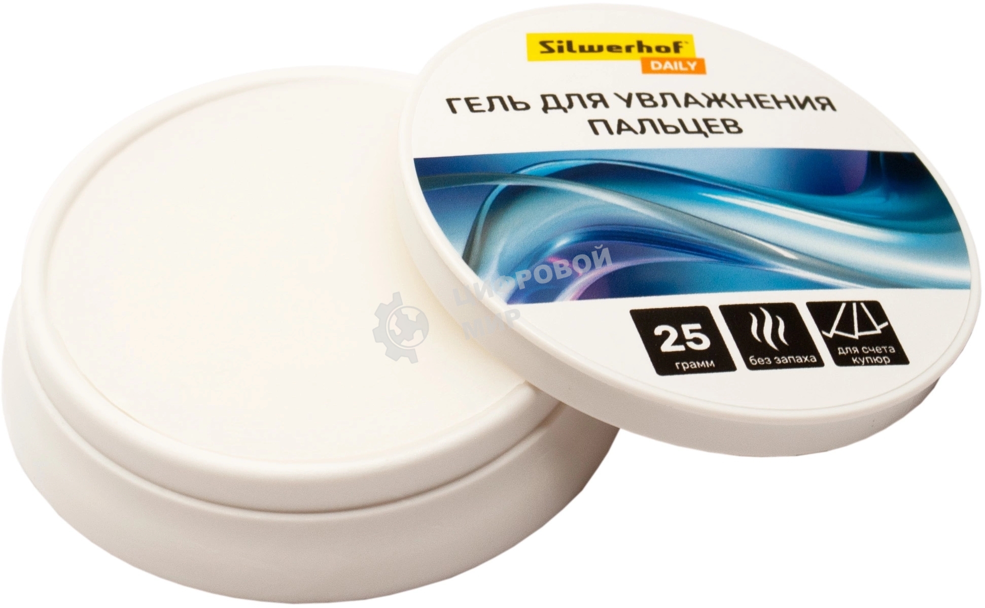 Подушка для смачивания пальцев Silwerhof DAILY гелевая 25гр