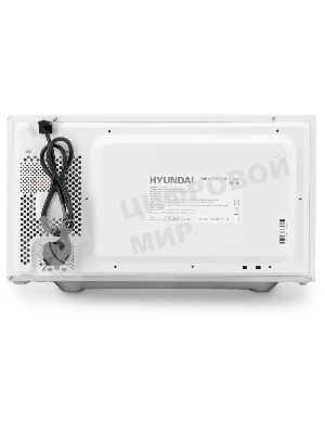 Микроволновая печь Hyundai HYM-M2023 белый/хром, 23 л, 800 Вт, переключатели - поворотный механизм
