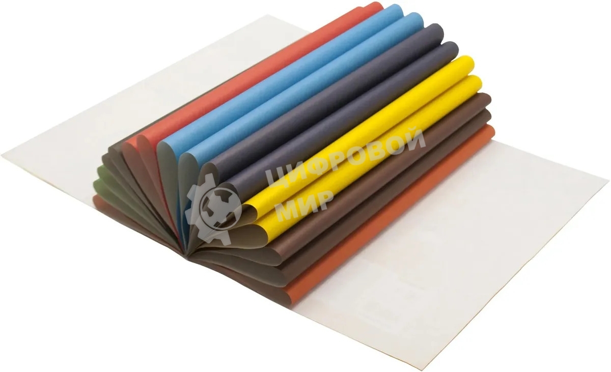 Бумага цветная Silwerhof одност. 16л. 8цв. A4 Монстрики 50г/м2 обл.бум.офсет скрепка