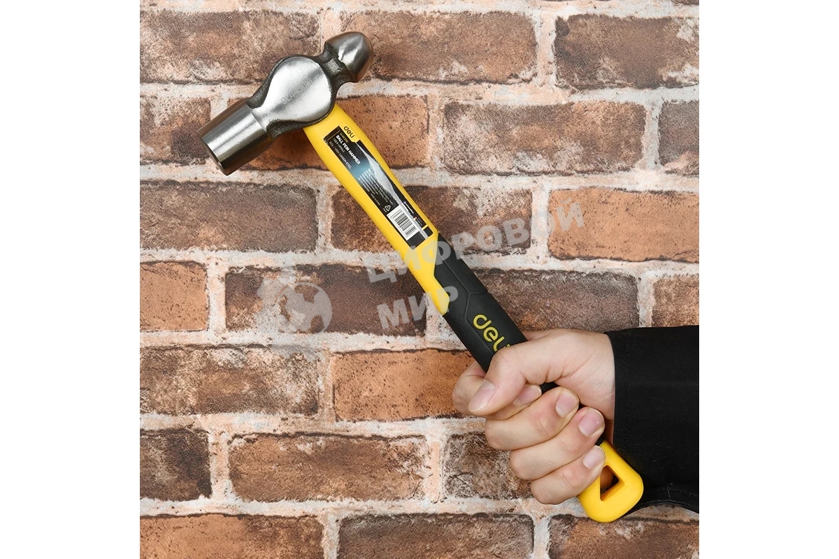 Рихтовочный молоток Deli DL443016 450 гр Фибергласовая рукоять