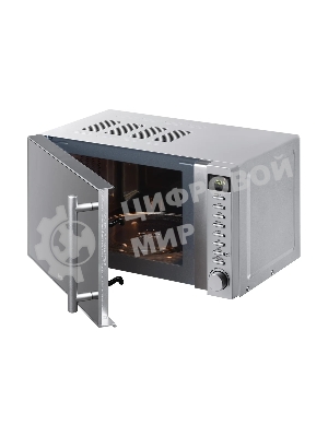 Микроволновая печь BBK 20MWG-733T/BS-M серебристый, 20 л, 700 Вт, переключатели - тактовый механизм, кнопки