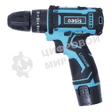 Дрель-шуруповерт Oasis ASD-12S, 12 В, 2 Ач, 22 Нм, щеточный