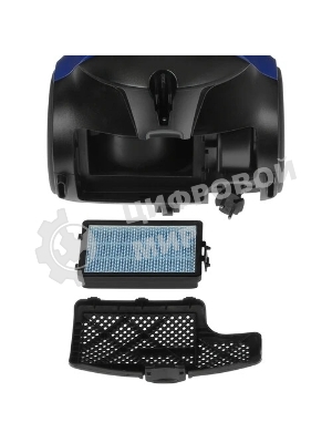 Пылесос Samsung VCC8836V36/XEV синий/черный, 430/2200 Вт, уборка сухая, пылесборник контейнер 2 л