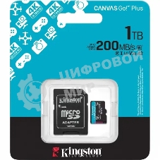 Флеш карта microSDXC 1Tb Kingston SDCG4/1Tb Canvas Go! Plus + adapter