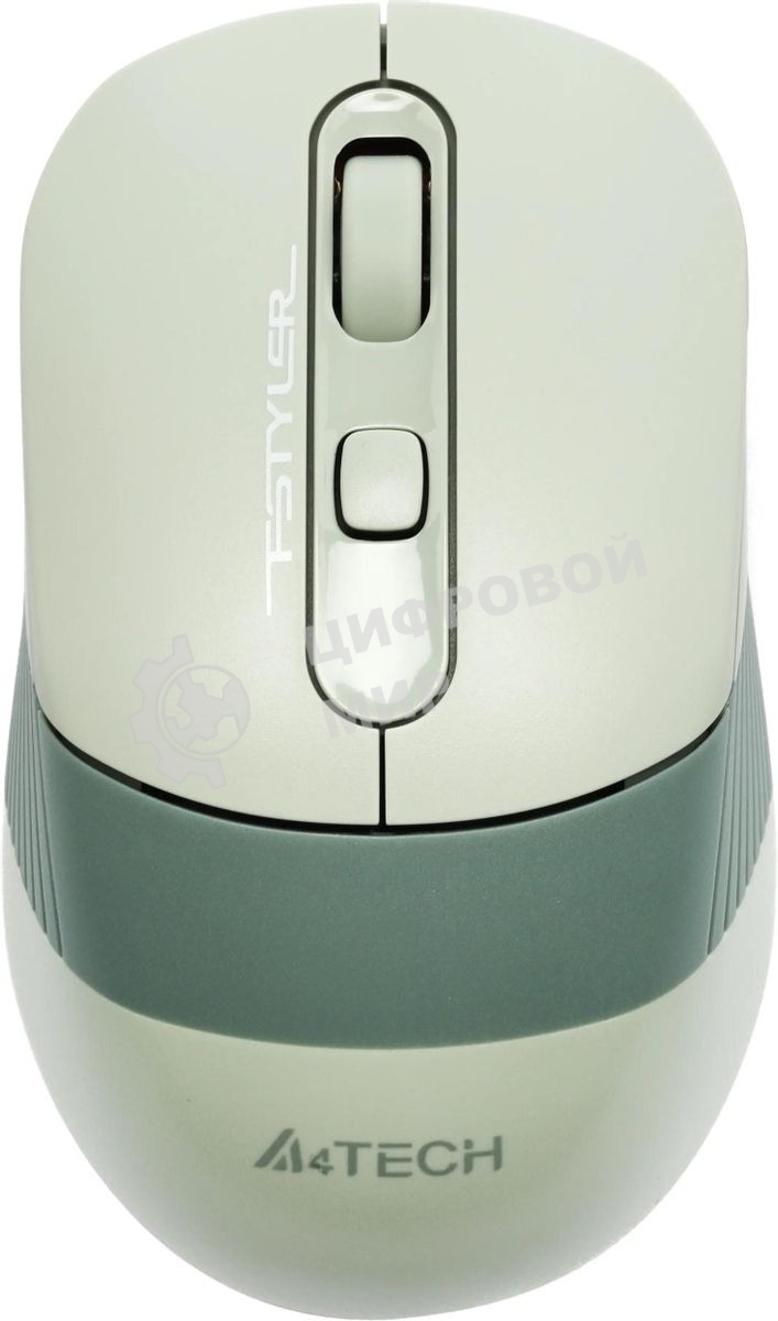 Мышь беспроводная A4Tech Fstyler FB10C зеленый, 2000 dpi, радиоканал, Bluetooth, USB, кнопки - 4