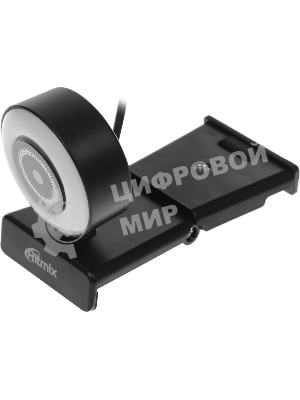 Веб-камера Ritmix RVC-250 2592x1944, 30 кадр/с, USB Type-A, микрофон, автоматическая фокусировка, универсальное крепление