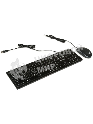 Комплект клавиатура+мышь Dialog Gan-Kata KMGK-1707U проводной, USB, 1600 DPI, чёрный