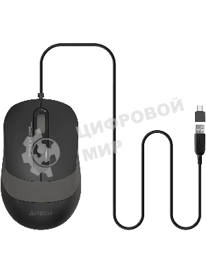 Мышь проводная A4Tech Fstyler FM10T серый, 1600 dpi, USB, кнопки - 4
