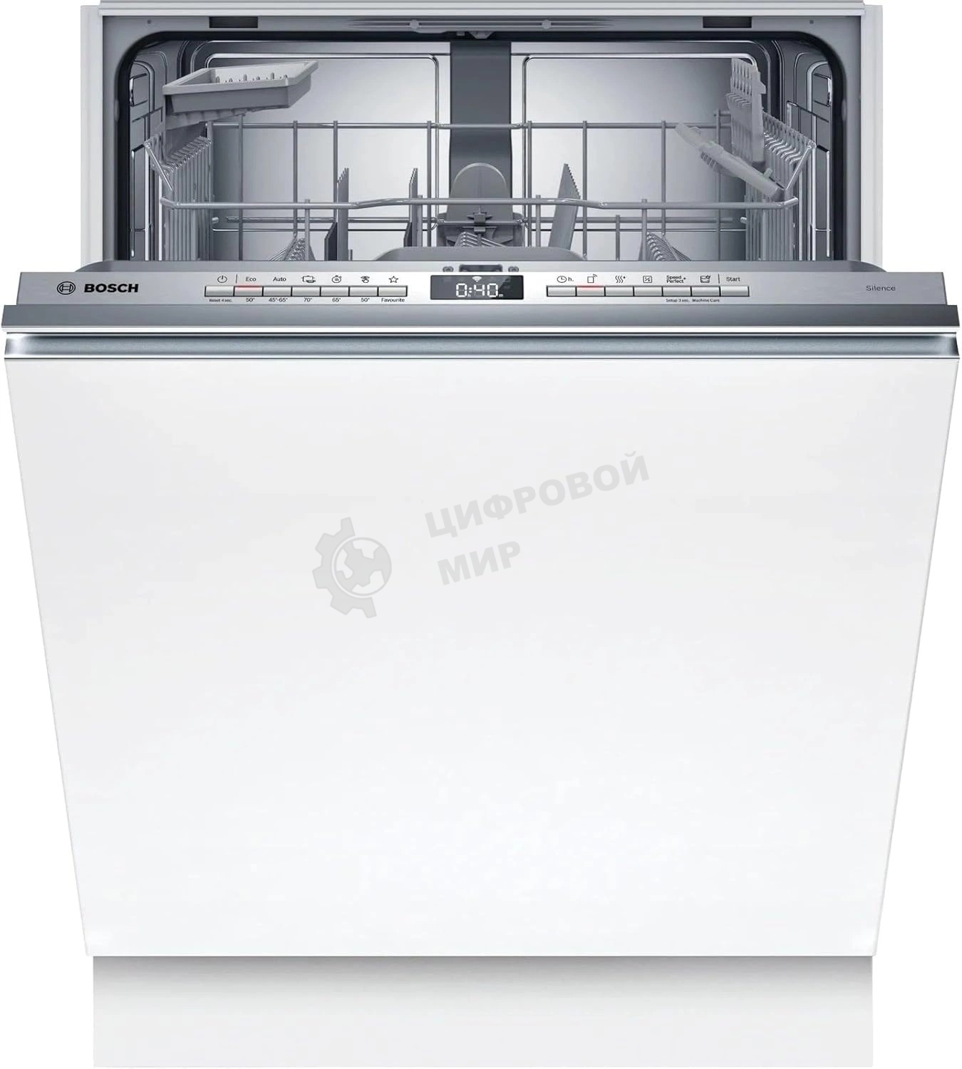 Встраиваемая посудомоечная машина Bosch SMV4HTX00E, серебристый, 59.8 см, 13 компл., 46 дБ, класс A+++