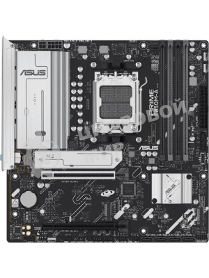 Материнская плата ASUS PRIME B850M-A-CSM, AM5, AMD B850, 4xDDR5, 4xSATA, 3xM.2, 1xPCIe 5.0 x16, 1xPCIe 4.0 x4, 2xDP, 1xHDMI, 1x2.5Gb LAN, 2xUSB-A 10Gbps, 2xUSB-A 5Gbps, 4xUSB-A 2.0, 3x3.5 мм, 7.1, mATX