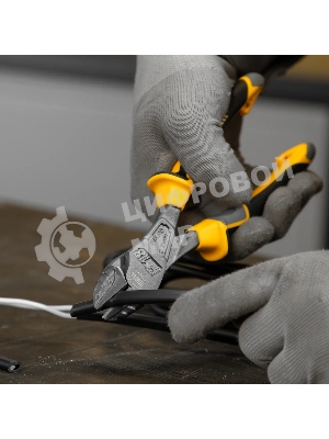 Бокорезы усиленные Denzel 180 мм, трехкомпонентные рукоятки