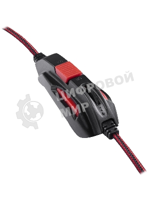 Гарнитура Defender Quake LED чёрный, проводная, подсветка