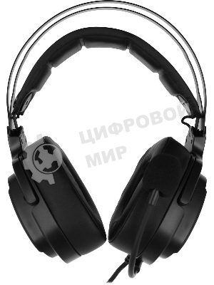 Гарнитура проводная с микрофоном A4Tech Bloody G570 черный/серый 2м мониторные USB оголовье (G570 USB/BLACK + GREY)