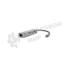 USB-концентратор VCOM DH311A USB Type-C, RJ-45/USB 3.0, USB