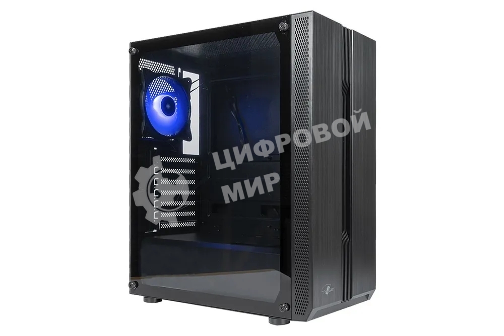 Компьютерный корпус ATX Eurocase A31 ARGB черный без БП закаленное стекло USB 3.0