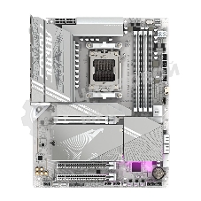 Материнская плата Gigabyte X870 AORUS ELITE WIFI7 ICE, AM5, AMD X870, 4xDDR5, 4xSATA, 4xM.2, 1xPCI-E 5.0 x16, 1xPCI-E 4.0 x4, 1xPCI-E 3.0 x2, 1xHDMI, 1x 2.5Gb LAN, 2xUSB-C 4.0, 2xUSB 3.2 Gen 2, 4xUSB 3.2 Gen 1, 4xUSB 2.0, 2x3.5 мм, 7.1, ATX