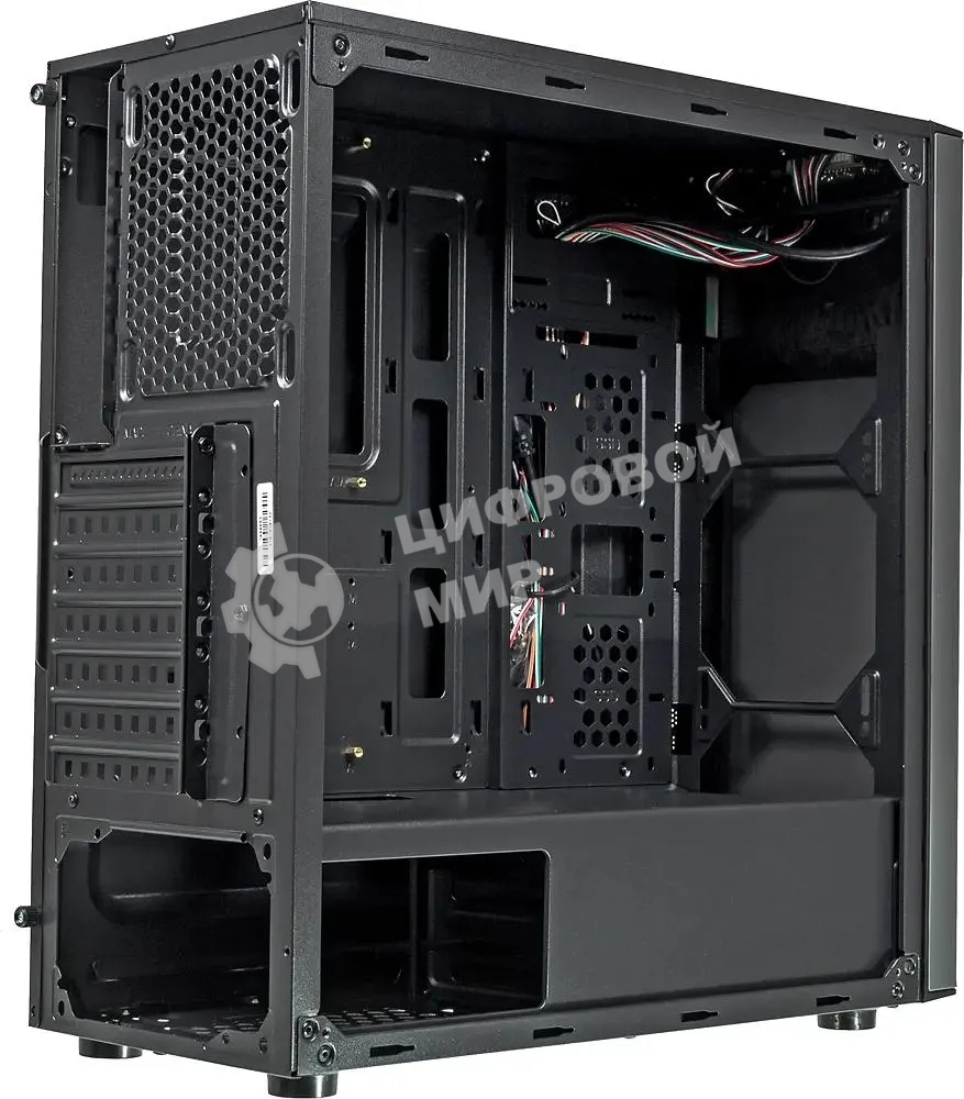 Компьютерный корпус Accord JP-VI черный без БП ATX 2xUSB 2.0 1xUSB 3.0 audio bott PSU