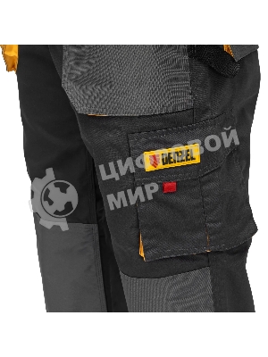 Брюки профессиональные рабочие Denzel 65% полиэстер 35% хлопок, L