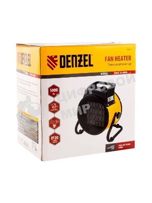 Тепловая пушка керамический нагреватель (тепловентилятор) Denzel DHC 5-400, 230В, 0,04/3/5 кВт