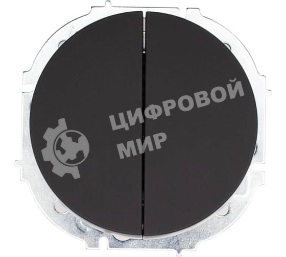 Выключатель 2-кл. СП OSEN 10А IP20 механизм черный бархат LEZARD 743-4288-101