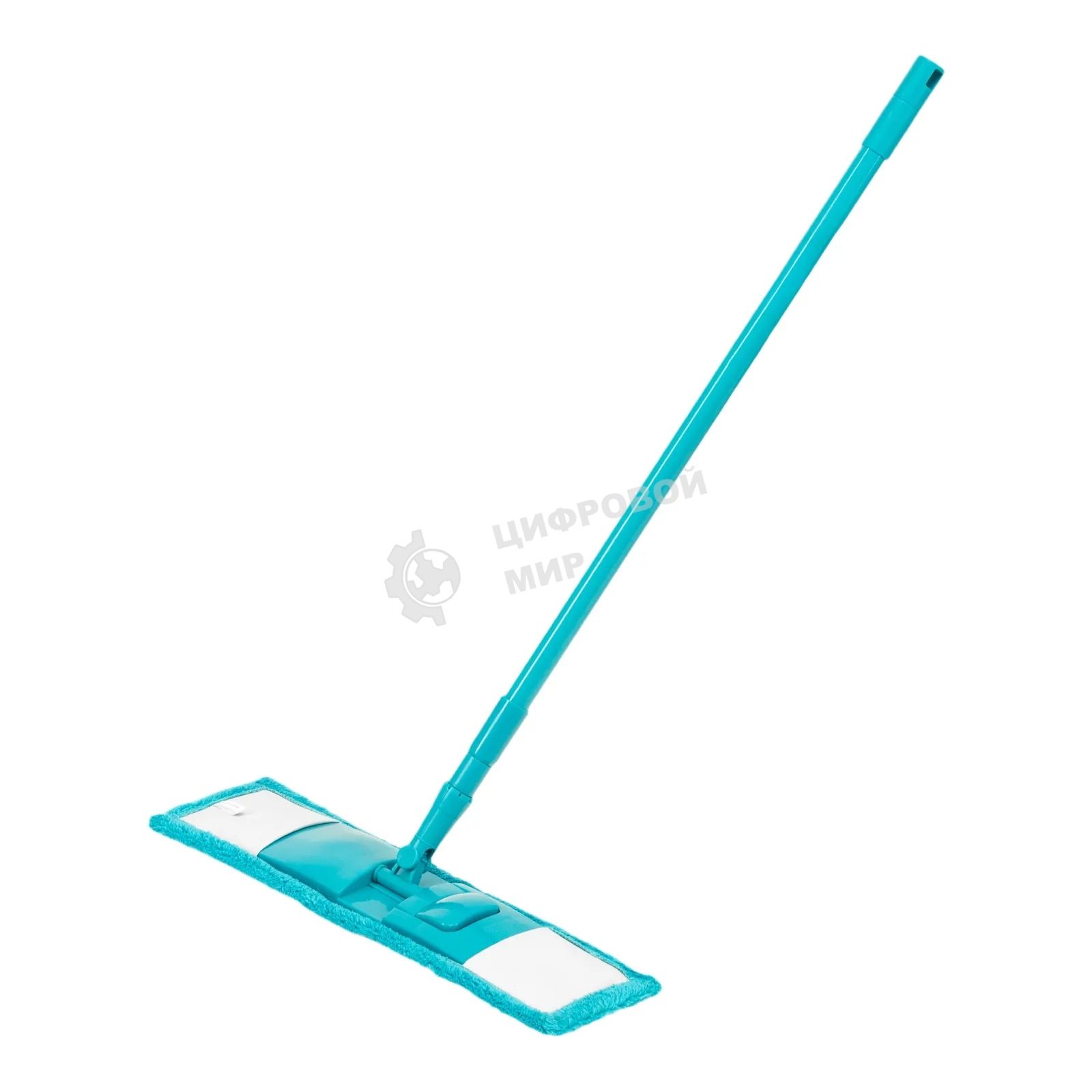 Швабра Home Palisad 120 см с пластик. складной подошвой, насадка из микрофиб, рукоятка телескоп.