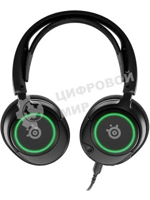 Гарнитура SteelSeries Arctis Nova 3 чёрный, проводная, USB, подсветка
