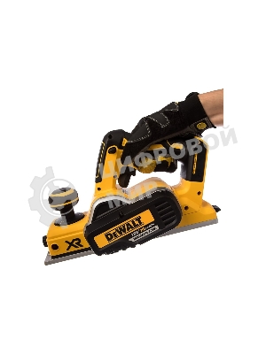 Аккумуляторный бесщеточный рубанок XR DeWalt DCP580N-XJ черный/желтый