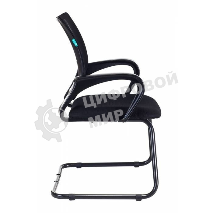 Кресло компьютерное Бюрократ CH-695N-AV/B/TW-11 на полозьях черный TW-01, сиденье черный TW-11