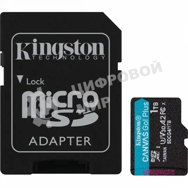Флеш карта microSDXC 1Tb Kingston SDCG4/1Tb Canvas Go! Plus + adapter