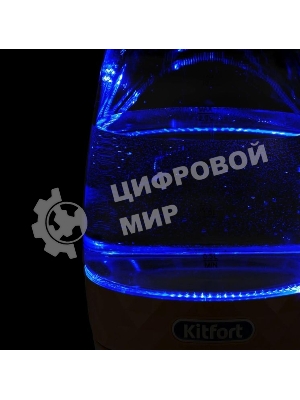 Чайник электрический Kitfort KT-6123-4 2л. 2200Вт оранжевый (корпус: стекло)