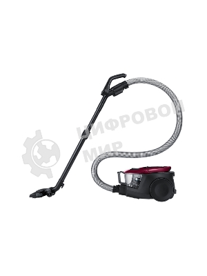 Пылесос Samsung VC18M31A0HP/EV бордовый/черный, 380/1800 Вт, уборка сухая, пылесборник контейнер 2 л