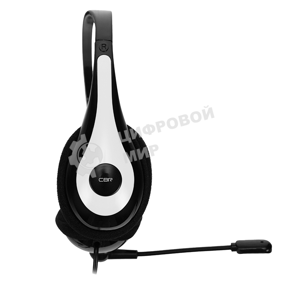 Гарнитура проводная игровая CBR CHP 353M White проводная стерео, микрофон с шумоподавл., накл. наушники, USB, кнопка выкл. микрофона, регул. громк., регул. оголовья, длина каб. 2 м, цвет черный-белый