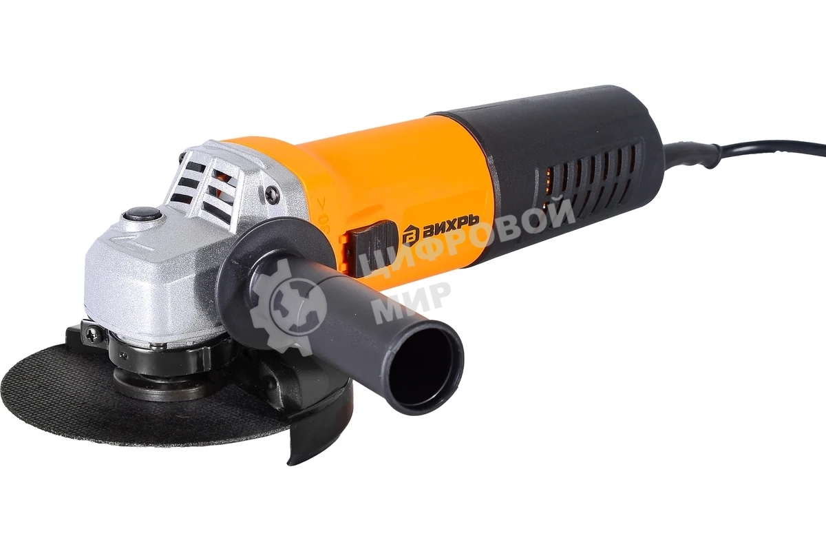 Угловая шлифовальная машина ВИХРЬ УШМ-125/1100 72/12/2 Шлифмашина угловая1100 Вт, 11000 об/мин, 125 мм, 2.3 кг