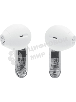 Наушники TWS JBL Tune Flex 2 призрачно-белый, вкладыши/внутриканальные (трансформер), Bluetooth, адаптивное шумоподавление