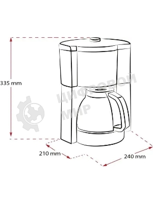 Кофеварка капельная Melitta Look V Therm Timer Black Filter черный/нержавеющая сталь, исп. кофе - молотый, 1.25 л, 1000 Вт