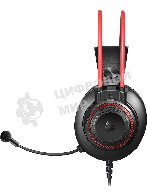 Гарнитура Bloody G200S чёрный/красный, проводная, подсветка