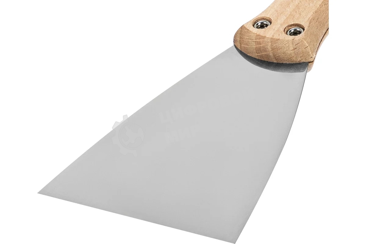 Шпательная лопатка Matrix из нержавеющей стали, 80 мм, буковая рукоятка, EFP
