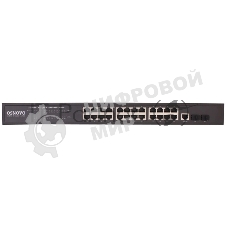 Коммутатор OSNOVO SW-72402/L2, 24×1 Гбит/с + 2×1 Гбит/с SFP, управляемый