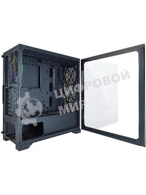 Компьютерный корпус Azza Hive черный без БП ATX 8x120мм 5x140мм 2xUSB 2.0 1xUSB 3.0 audio bott PSU